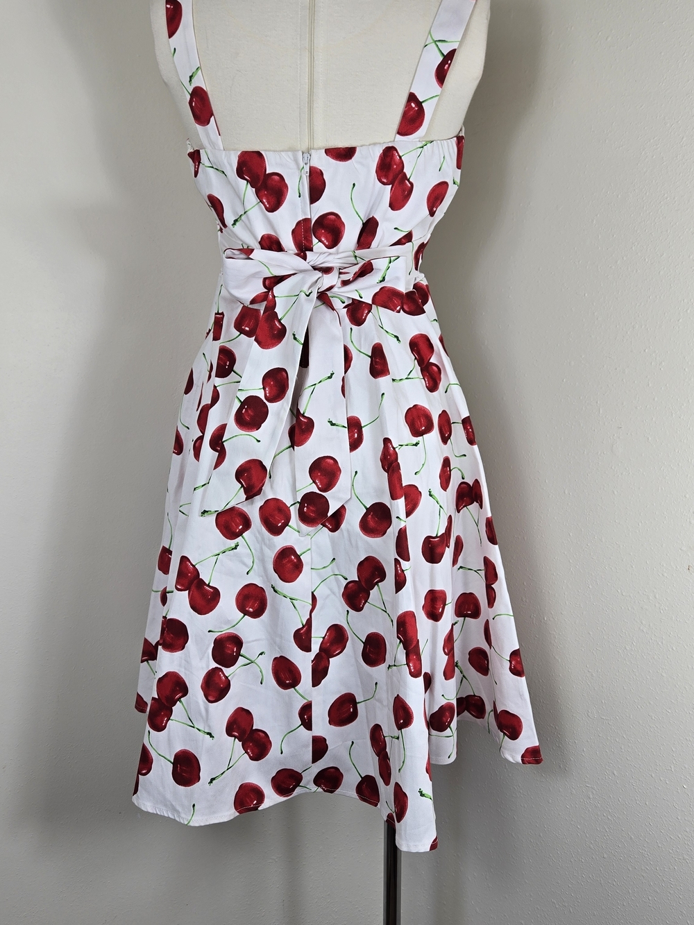Cherry Print Pinup Dress - Picture 3 of 4